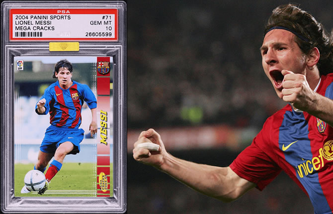 Folie des collectionneurs : Une carte Panini de Messi jeune fracasse tous les records à 1,5 million de dollars