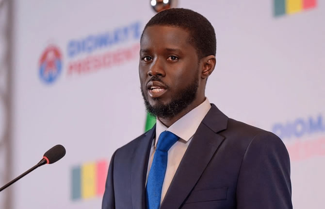 Bassirou Diomaye Faye Officiellement lu 5e Pr sident Du S n gal