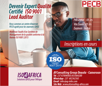 Devenez expert PECB Certified ISO 9001 Lead Auditor