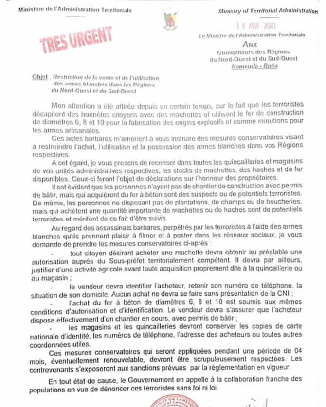 restriction_ventes_armes_blanches_noso